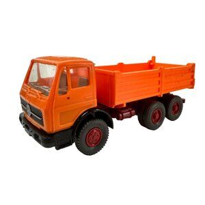 Wiking Mercedes Dump Truck Orange Plastic